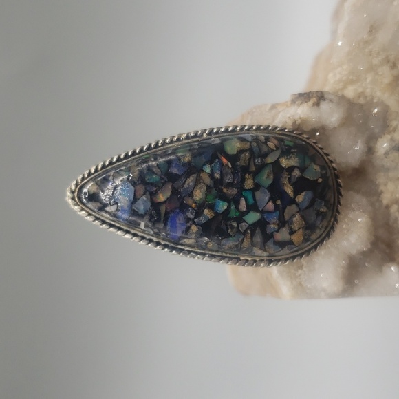 Ethiopian Fire Opal Ring - Picture 1 of 7